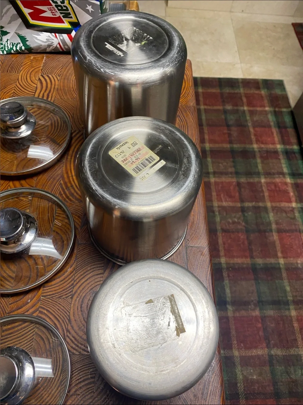 Stainless Steel Kitchen Canister Set - Silver